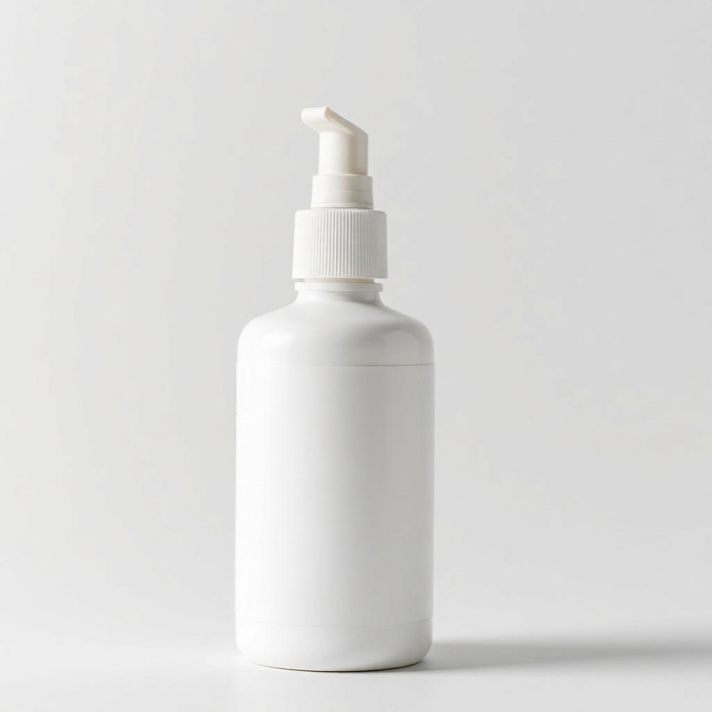 White pump bottle for Cimetidine / Fluorouracil / Salicylic / 2-Deoxy Glucose